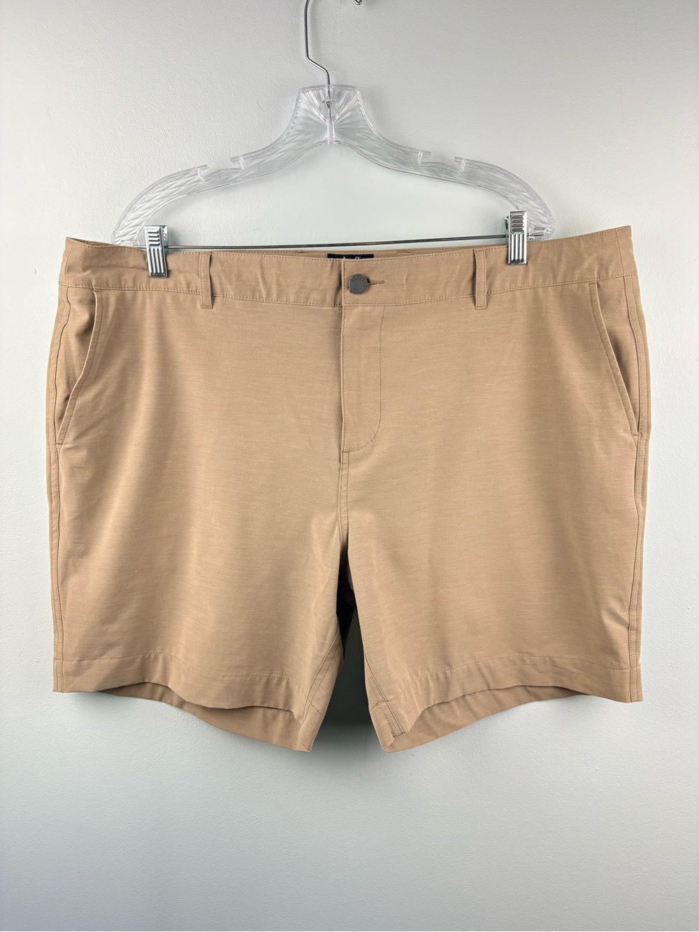 Faherty All Day Shorts 7” in Khaki Quick Dry Stretch Lightweight Drawstring 40